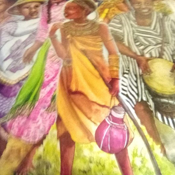 Vintage Festival Figures Paper Doll Set - Picture 5 of 11